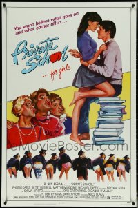 5m0873 LOT OF 8 UNFOLDED SINGLE-SIDED 27X41 PRIVATE SCHOOL ONE-SHEETS 1983 Phoebe Cates, Modine