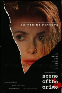 5m0895 LOT OF 8 UNFOLDED SINGLE-SIDED 27X40 SCENE OF THE CRIME ONE-SHEETS 1986 Catherine Deneuve!