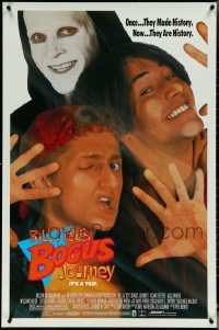 5m0889 LOT OF 8 UNFOLDED SINGLE-SIDED 27X41 BILL & TED'S BOGUS JOURNEY ONE-SHEETS 1991 Keanu Reeves