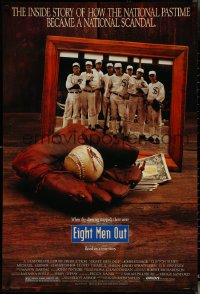 5m0856 LOT OF 9 UNFOLDED SINGLE-SIDED 27X40 EIGHT MEN OUT ONE-SHEETS 1988 John Cusack, baseball!