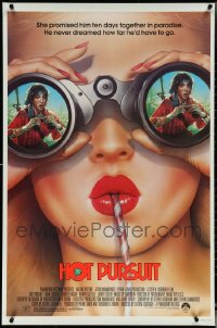 5m0881 LOT OF 8 UNFOLDED SINGLE-SIDED 27X41 HOT PURSUIT ONE-SHEETS 1987 John Cusack, sexy art!