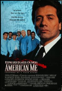 5m0914 LOT OF 8 UNFOLDED SINGLE-SIDED 27X40 AMERICAN ME ONE-SHEETS 1992 Edward James Olmos, Mafia!