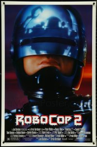 5m0974 LOT OF 5 UNFOLDED DOUBLE-SIDED ROBOCOP 2 ONE-SHEETS 1990 cyborg policeman Peter Weller!