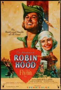 5m0744 LOT OF 11 UNFOLDED SINGLE-SIDED R2003 ADVENTURES OF ROBIN HOOD VIDEO POSTERS R2003 Flynn!