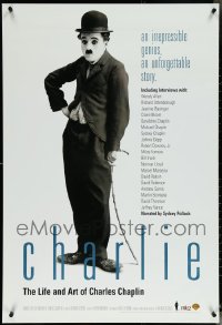5m0743 LOT OF 16 UNFOLDED SINGLE-SIDED 27X40 CHARLIE: THE LIFE & ART OF CHARLES CHAPLIN VIDEO POSTERS 2003