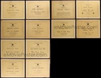 5m0281 LOT OF 12 PARAMOUNT TRUE TITLE CARDS 1910s Wallace Reid, Dorothy Gish, Enid Bennett & more!