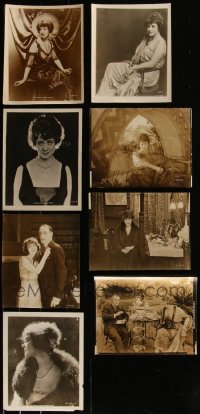 5m0519 LOT OF 8 ELSIE FERGUSON 8X10 STILLS 1910s-1920s great portraits & movie scenes!