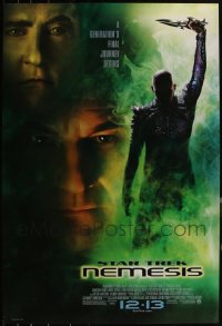5m0815 LOT OF 12 UNFOLDED DOUBLE-SIDED 27X40 STAR TREK: NEMESIS ADVANCE ONE-SHEETS 2002 cool!