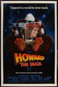 5m0959 LOT OF 5 UNFOLDED SINGLE-SIDED 27X41 HOWARD THE DUCK ONE-SHEETS 1986 great image!