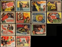 5m0278 LOT OF 13 FILM NOIR/CRIME TITLE CARDS 1940s-1950s great images from several movies!