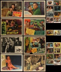 5m0267 LOT OF 26 1940S-50S LOBBY CARDS 1940s-1950s great scenes from a variety of different movies!