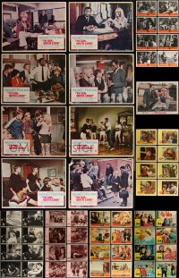 5m0236 LOT OF 81 1960S LOBBY CARDS 1960s complete sets from 10 different movies!