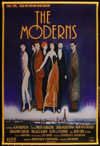 5m0852 LOT OF 9 UNFOLDED SINGLE-SIDED 27X40 MODERNS ONE-SHEETS 1988 great art by Keith Carradine!