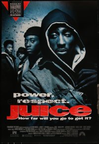 5m0902 LOT OF 8 UNFOLDED SINGLE-SIDED 27X40 JUICE ONE-SHEETS 1992 Tupac Shakur, Omar Epps!