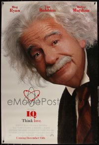 5m0904 LOT OF 8 UNFOLDED SINGLE-SIDED 27X40 IQ ADVANCE ONE-SHEETS 1994 Walter Matthau as Einstein!