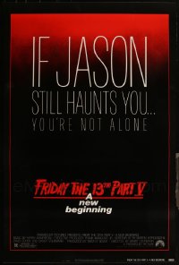 5m0830 LOT OF 10 UNFOLDED SINGLE-SIDED 27X41 FRIDAY THE 13TH PART V ONE-SHEETS 1985 New Beginning!