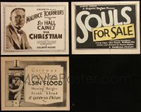 5m0306 LOT OF 3 GOLDWYN TITLE CARDS 1920s Souls For Sale, The Christian, The Sin Flood!
