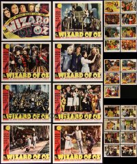 5m0430 LOT OF 29 CLASSIC MOVIE REPRO LOBBY CARDS 2010s complete sets from Wizard of Oz & more!