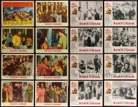5m0268 LOT OF 24 JULIUS CAESAR ORIGINAL & RE-RELEASE LOBBY CARDS 1953-R1970 three complete sets!
