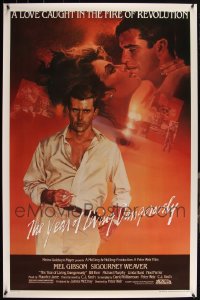 5m0839 LOT OF 9 UNFOLDED SINGLE-SIDED 27X41 YEAR OF LIVING DANGEROUSLY ONE-SHEETS 1982 Mel Gibson!