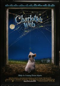 5m0824 LOT OF 11 UNFOLDED DOUBLE-SIDED 27X40 CHARLOTTE'S WEB ADVANCE ONE-SHEETS 2006 E.B. White