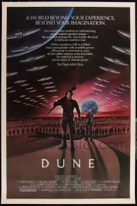 5m0984 LOT OF 4 UNFOLDED SINGLE-SIDED 27X41 DUNE ONE-SHEETS 1984 David Lynch, Kyle McLachlan