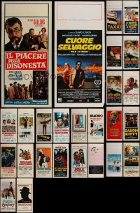 5m0594 LOT OF 26 FORMERLY FOLDED ITALIAN LOCANDINAS 1960s-1990s a variety of cool movie images!