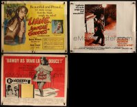 5m0686 LOT OF 3 UNFOLDED HALF-SHEETS 1950s-1970s great images from a variety of different movies!