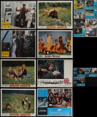 5m0273 LOT OF 19 LOBBY CARDS 1960s-1970s incomplete sets from a variety of different movies!