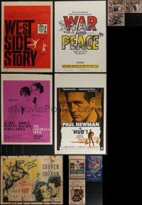 5m0008 LOT OF 11 MOSTLY UNFOLDED WINDOW CARDS & MISCELLANEOUS ITEMS 1930s-2010s cool movie images!
