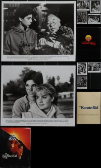 5m0336 LOT OF 3 KARATE KID PRESSKITS 1984 - 1989 containing a total of 9 8x10 stills in all!