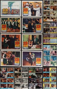 5m0224 LOT OF 106 1960S LOBBY CARDS 1960s mostly complete sets from a variety of different movies!