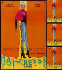 5m0983 LOT OF 4 UNFOLDED SINGLE-SIDED 27X41 MAITRESSE UNRATED ONE-SHEETS 1975 Schroeder, Jones art