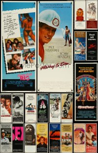5m0615 LOT OF 21 UNFOLDED 1980S INSERTS 1980s great images from a variety of different movies!