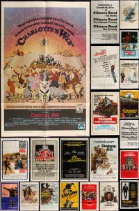 5m0141 LOT OF 75 FOLDED 1970S ONE-SHEETS 1970s great images from a variety of different movies!