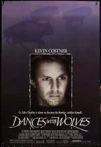 5m0859 LOT OF 9 UNFOLDED DOUBLE-SIDED DANCES WITH WOLVES ONE-SHEETS 1990 Kevin Costner classic!