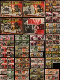 5m0016 LOT OF 83 HORROR/SCI-FI MEXICAN LOBBY CARDS 1950s-1960s incomplete sets from several movies!