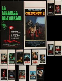 5m0600 LOT OF 21 FORMERLY FOLDED HORROR/SCI-FI ITALIAN LOCANDINAS 1980s-2020s cool movie images!