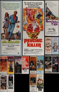 5m0631 LOT OF 17 UNFOLDED 1970S INSERTS 1970s great images from a variety of different movies!