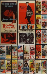 5m0603 LOT OF 30 FORMERLY FOLDED INSERTS 1950s great images from a variety of movies!