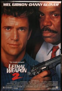 5m0970 LOT OF 5 UNFOLDED SINGLE-SIDED 27X40 LETHAL WEAPON 2 ONE-SHEETS 1989 Mel Gibson, Glover