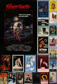 5m0766 LOT OF 24 UNFOLDED SINGLE-SIDED ONE-SHEETS 1980s great images from a variety of movies!