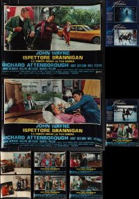5m0716 LOT OF 13 FORMERLY FOLDED ITALIAN 19X27 PHOTOBUSTAS 1970s a variety of cool movie scenes!