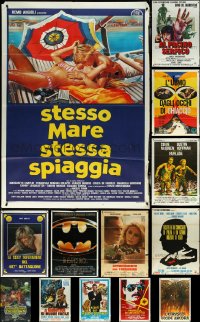 5m0020 LOT OF 14 FOLDED ITALIAN ONE-PANELS 1970s-1980s great images from a variety of movies!