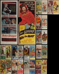 5m0605 LOT OF 28 FORMERLY FOLDED INSERTS 1940s-1970s great images from a variety of movies!