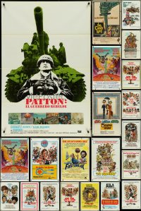 5m0182 LOT OF 26 FOLDED ONE-SHEETS 1960s-1970s great images from a variety of different movies!