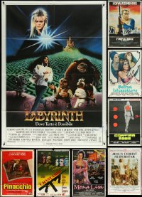 5m0021 LOT OF 13 FOLDED ITALIAN ONE-PANELS 1970s-1980s great images from a variety of movies!