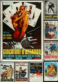 5m0024 LOT OF 10 FOLDED ITALIAN ONE-PANELS 1970s great images from a variety of movies!