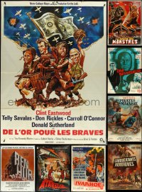 5m0052 LOT OF 10 FOLDED 1960s-1970s FRENCH ONE-PANELS 1960s-1970s great images from a variety of movies!