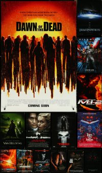 5m0798 LOT OF 16 UNFOLDED DOUBLE-SIDED 27X40 1990S-2000S HORROR/SCI-FI ONE-SHEETS 1990s-2000s cool!